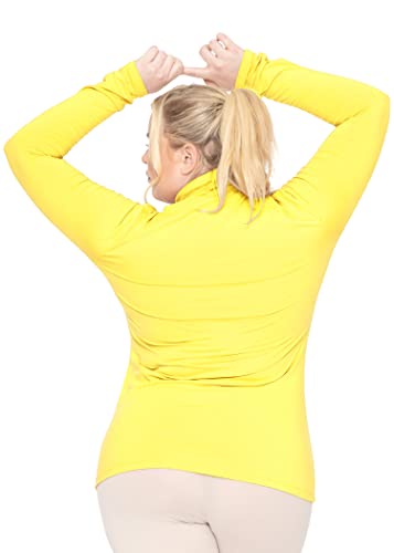Image of Womens Turtle Neck | Long Sleeve and Sleeveless Top | Plus Size XL-7X | Tops Women White Turtleneck Women