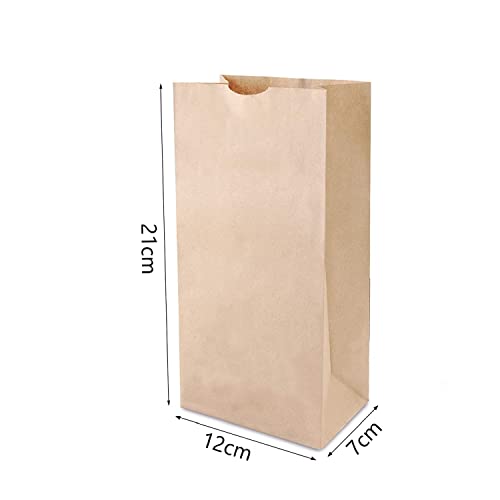 50 sacchetti in carta kraft marrone, sacchetti