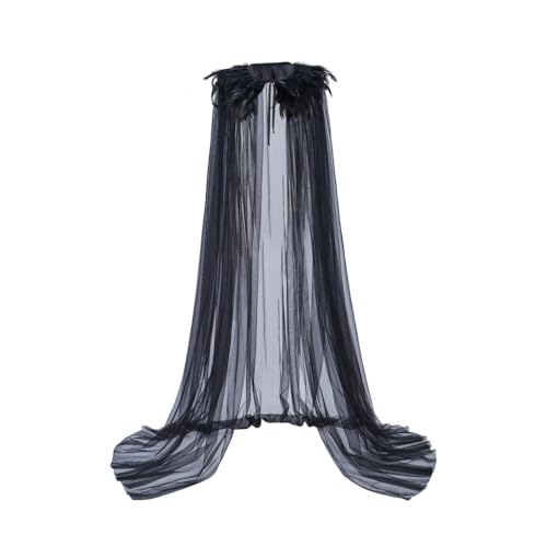 Fehodun Tüll Umhang Damen Kostüm Cape