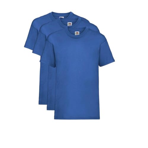 GIDUTEX Unisex Kinder T-Shirt von Fruit of The Loom 3er Pack...