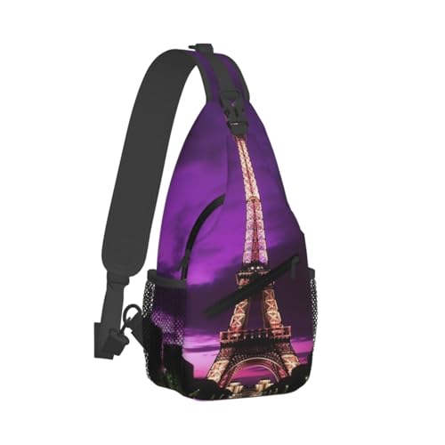 Bolso Sling Unisex Negro Tipo Chest Bag Urbano miniatura 7