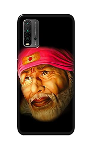 Image of PRINTFIDAA Sai Baba Lord Shiridi Great God Hinduism Religious Hard Back Cover for Redmi 9 Power Back Cover -(P6) KAT1002