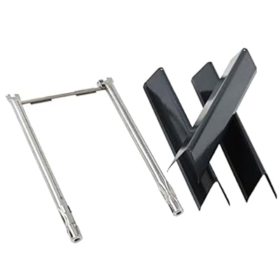 Spirit e210 7635 Flavorizer Bars and 69785 67024 Burner for Weber Spirit I & II 200 Spirit E210 E220 S210 S220 GS4 200 with Front Control, Grill Replacement Parts for Weber Spirit 2 E210 Grill Parts