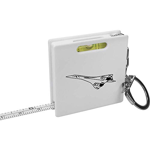 Azeeda 'Concorde' Keyring Tape Measure/Spirit Level Tool (KM00010314)