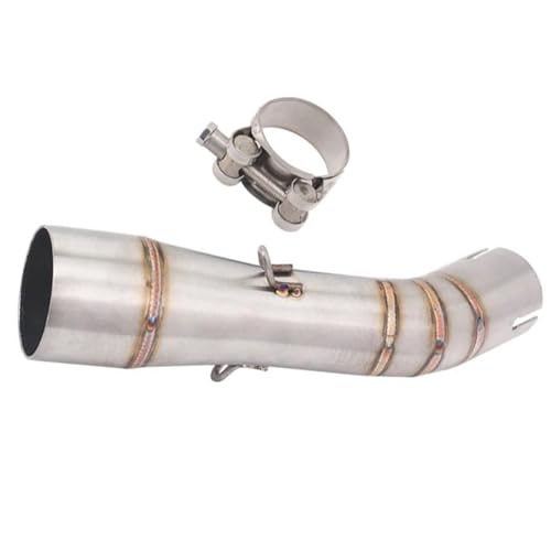 Tube intermédiaire d'échappement Benelli 502C en acier inoxydable 51mm sans lacet