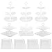 Pack of 10 NWK Cake Stand Set with 3 x Two-Tier and 3 x Three-Tier Cupcake Stands, 4 x Appetizer Trays, for Birthday Baby Bridal Shower Party (White)