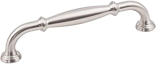 Jeffrey Alexander 658-128SN Tiffany Collection Pull, Satin Nickel