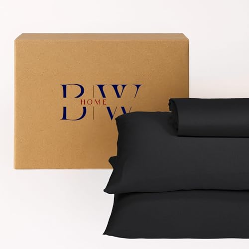 Briarwood Home Premium 100% Modal Jersey Sheet Set, Breathable Bedding, Luxurious Comfort with Silky Smooth & Wrinkle-Resistant Fabric, Lightweight Sheets & Pillowcases (Charcoal Grey, Twin)