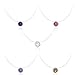 Floating Illusion Silver Round 7mm CZ Pendant on Clear Invisible Necklace 18"