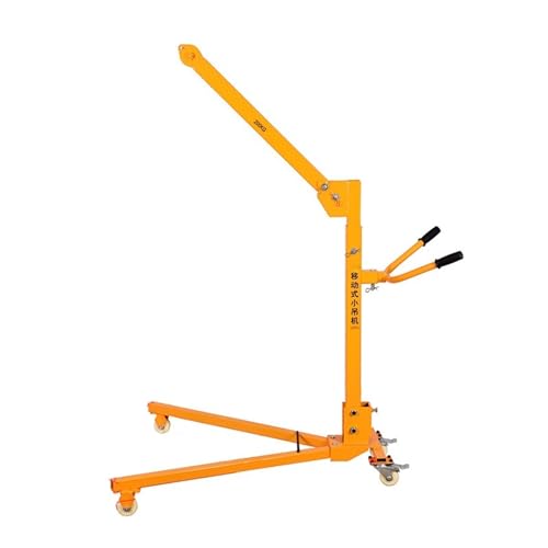 Mobile Portable Foldable Cranes, Hand Crank Small Cranes, Household Lifting Lifting Machines(200kg only Frame)