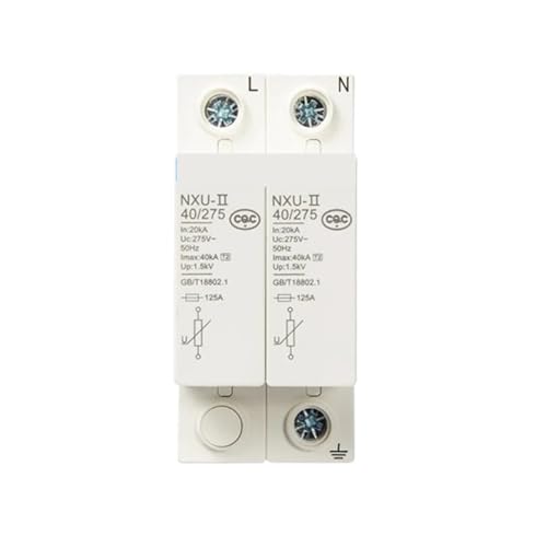 Protector de sobretensiones SPD 2P con capacidad de descarga de 20KA y ventana de estado