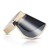 Sun Visor Hat Headband Solar Face Shield UV Hat Sunshade UV Protection for Cycling, Car Driving, Hiking, Tanning, Golf, Sports (Khaki, Plus)