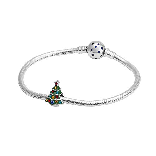 Christmas Santa Claus Charms fit Pandora Bracelet 925 Sterling Silver Reindeer Christmas Tree Stocking Bead Charms for Women Xmas Gifts4