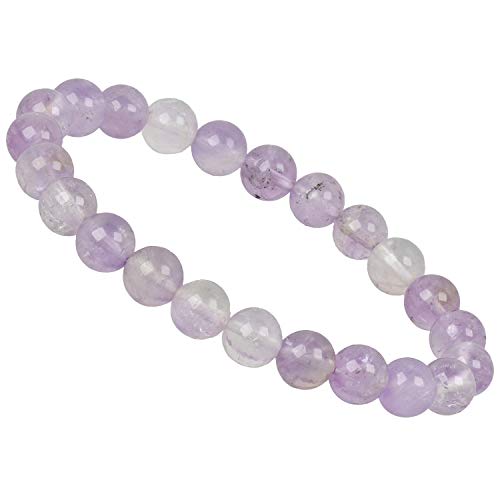 Bracelet amétrine 8 mm élastique fait main pour femme