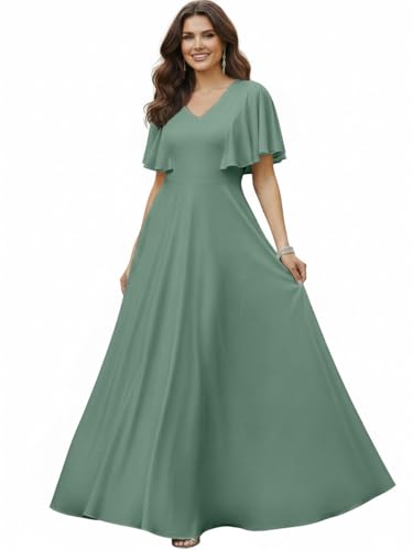 Image of KOH KOH Womens Long Elegant Bridesmaid Evening Cocktail Modest Maxi Dress