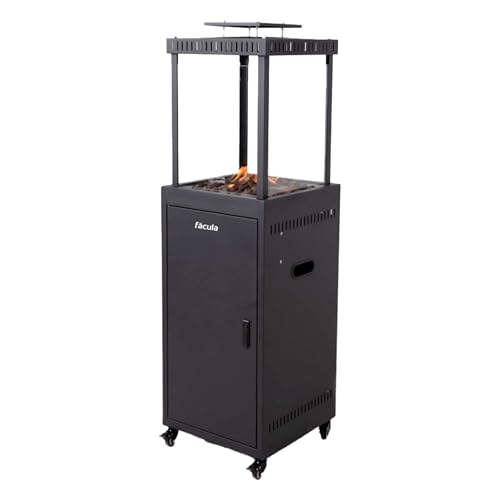 Fácula - Estufa de Gas Exterior Zenit | 9kW | Piedra volcánica | No eléctrico