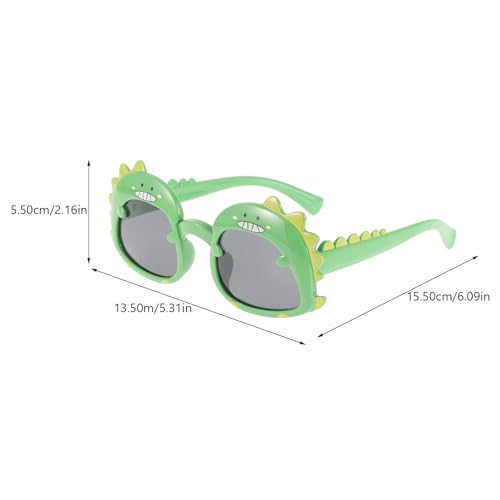 Dinosaur Sunglasses for Kids Funny Cartoon Eyeglasses Toddler Summer Party Props Safe Plastic Design Great for Festivals and Photo Fun3