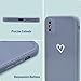 Newseego Compatible for iPhone XS MAX Phone Case, Fashion Cute Love-Heart Shape Simple Pattern iPhone XS MAX Soft Silicone Case Slim Light-wight Protective Back Cover TPU Case for iPhone XS MAX-Grey Newseego Compatible for iPhone XS MAX Phone Case, Fashion Cute Love-Heart Shape Simple Pattern iPhone XS MAX Soft Silicone Case Slim Light-wight Protective Back Cover TPU Case for iPhone XS MAX-Grey