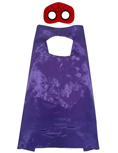 Image of BookMyCostume Kids Superhero Cape and Eye Mask Set for Boys & Girls - Fancy Dress for School Annual Day, Dance Drama & Theme Birthday Return Gift | Aged 3-10 Years