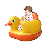 Babystützsitz zum Sitzen, aufblasbarer Stuhl für Babys, Wasserdichter aufblasbarer Sitz für Babysitting, Ergonomischer Kleinkinderstuhl mit Rückenlehne und atmungsaktivem Kissen für den Innen- Qurygin