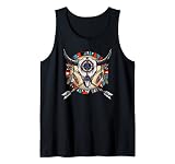 Funny Native American Indian Cross Arrows Gift For Men Women Tank Top