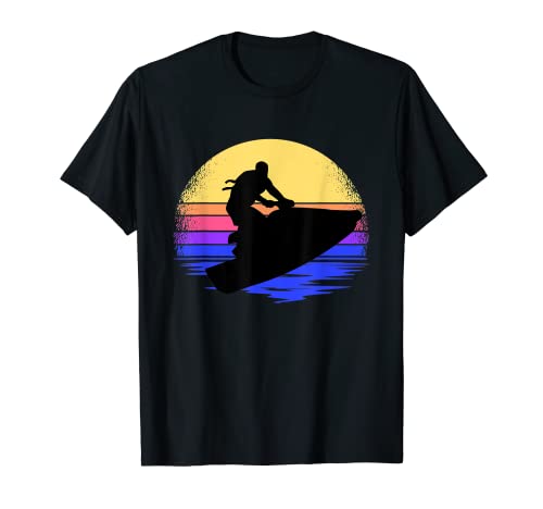 Personal Watercraft Sunset Vintage Design PWC T-Shirt