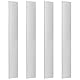 PH PandaHall Aluminium Flache Stange 4cm breite quadratische Aluminiumstange 30cm lange Aluminium Stange 3mm dickes 6061 Rechteck-Aluminium-Lager für Handwerk lndustrie, 4pcs