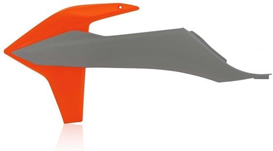 Acerbis Radiator Scoops Grey/Orange Compatible with KTM 150/250/300 XC-W/350/500 EXC-F 2020-2023/250/350/450 SX-F/125/150/250 SX/250/300 XC 2019-2022/350/500 XCF-W 2020-2022 - 2726511294