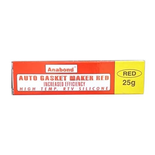 Anabond RTV Silicone Gasket Maker Red 25 gms High Temp (Pack of 10