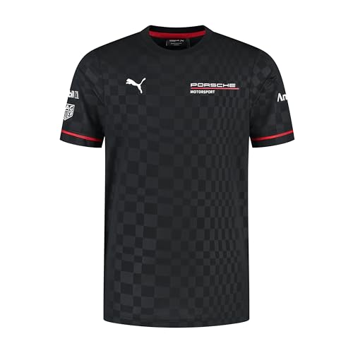 PUMA Porsche Motorsport T-Shirt d'équipe pour Homme - Noir - Taille : M