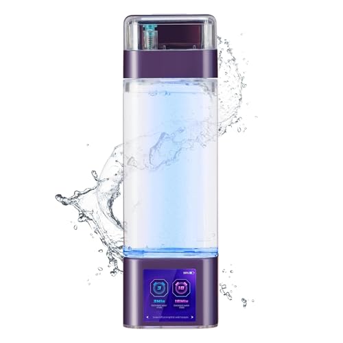 BESTING Hydrogen Water Bottle Generator, Up to 12000PPB, Portable Hydrogen Bottle with Smart Touchscreen, SPE/PEM Technology for Home Office Outdoors Drinking, Healthy Gift, 11.8 fl oz