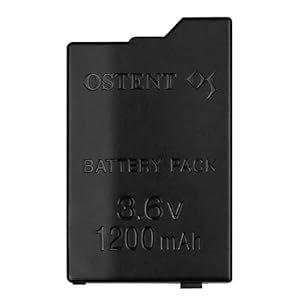 OSTENT 1200mAh 3.6V Li-ion Polymer Lithium Ion Rechargeable Battery Pack Replacement for Sony PSP 2000/3000 PSP-S110…