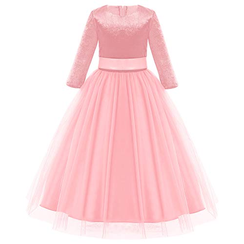 Robe princesse de Noël fille en velours pour fête d'anniversaire