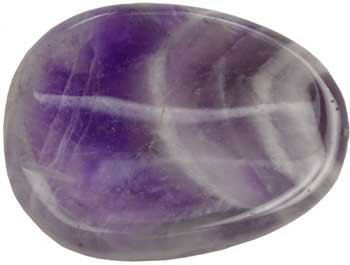 JupiterStop Chevron Amethyst Worry Stone