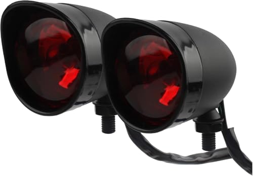 Luz trasera para motocicleta con indicador de freno y stop en aleación de zinc resistente al agua