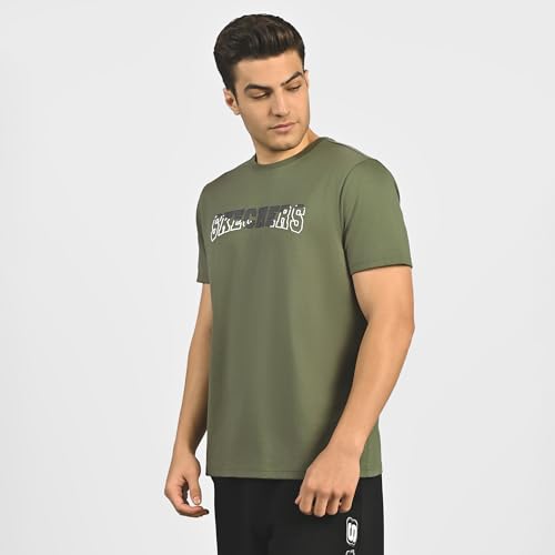 Image of Skechers Men Dual Print Varsity Graphic Black T-Shirts