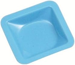 Heathrow Scientific HS1421A Standard Weighing Boat, Polystyrene, Small, 46 mm L x 46 mm W x 8 mm D, Blue (Pack of 500)