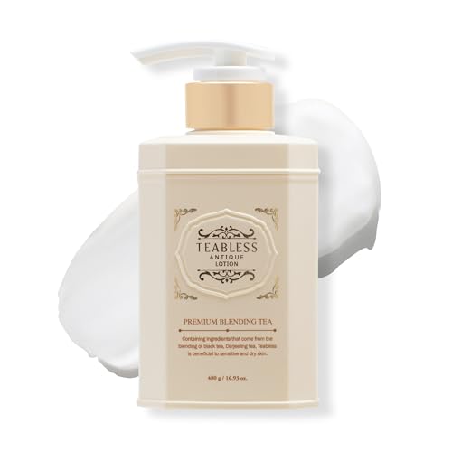 TEABLESS（ティーブレス）アンティークハーブブラックティー 480g 穏やかな無香 ボディローション お茶 低刺激 セラミド 保湿 乾燥肌 ボディケア 【公式】のサムネイル