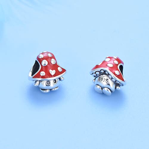 ARTCHARM Ladybird Cat Bow Dragonfly Pendant 925 Sterling Silver with Enamal Good Luck Bead fit Bracelets Charms,Christmas Valentine Mother's Day Gift for Women Girls3