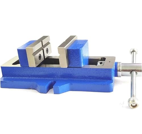 Image of Self Centering Engineering Drilling Vice - Fixed Base - 50mm (2 inch) - Precision Bench Vice for Drill Press & Millin