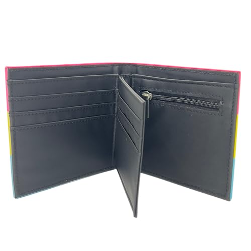 Pansexual Pride Wallet - Bi Fold Design PU Leather4