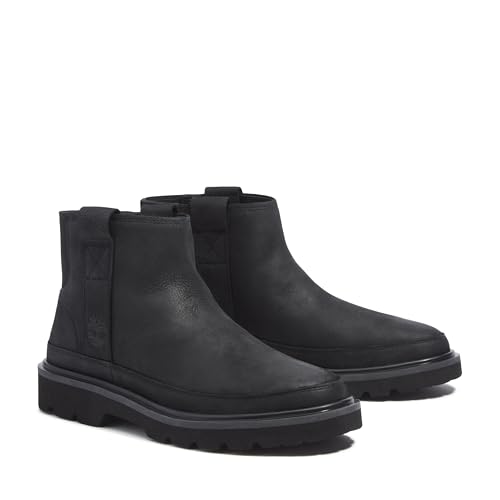 Timberland Timberland Women's Rowan Way Mid Pull On, Black Nubuck, 7 M US