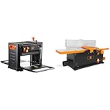 VEVOR Power Benchtop Planers, Three-Blade, Two Speed, 13' Width Worktable Thickness Planer & WEN JT630H 10-Amp 6-Inch Spiral Benchtop Jointer
