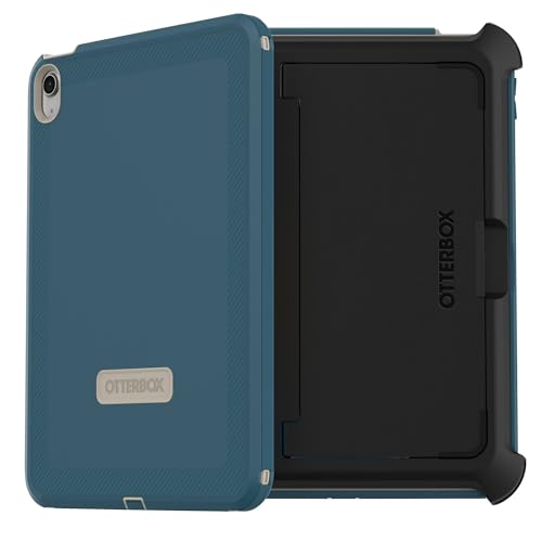 Image of OtterBox iPad (A16) & iPad 10th Gen (Only) - Defender Series Case - Baja Beach (Blue) - Screenless - Rugged & Durable - Multi-Layer Protection - Microbial Defense Protection - Non-Retail Packaging
