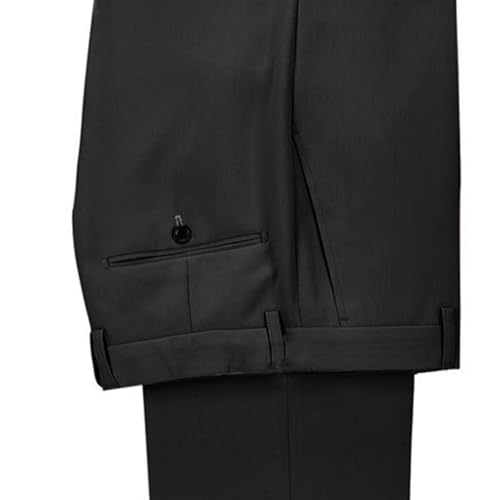 Men's 2 Pieces Suit Solid One Button Slim Fit Single Breasted Party Blazer Pants Set4