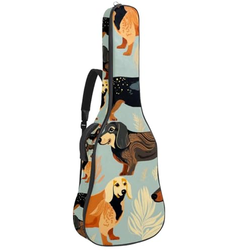 Sac pour guitare acoustique imperméable protégeant des chocs et de la pluie