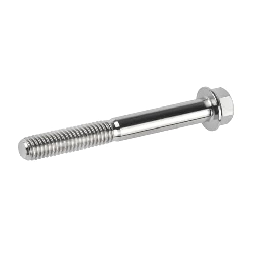 Tornillos de titanio M8 ultraligeros con cabeza de brida pequeña para bicicleta de montaña 7