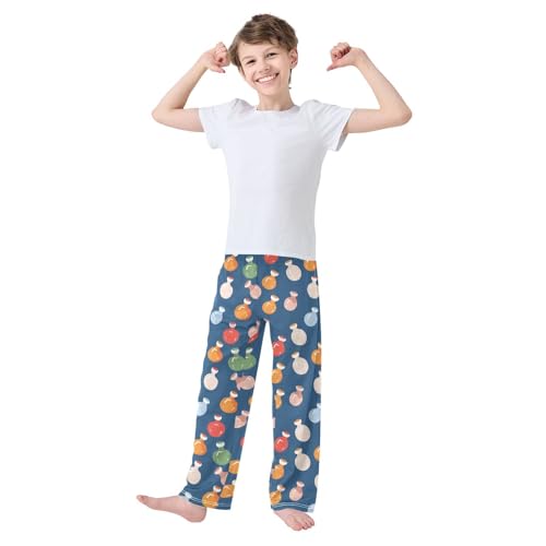 Boys' Pants Bowling Ball Colorful Long Bottoms Jogger Pants Elastic Waist Trousers with Pockets S-XL2