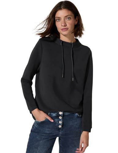 T-shirt uni Cecil détails brillants femme col rond vêtement mode chic