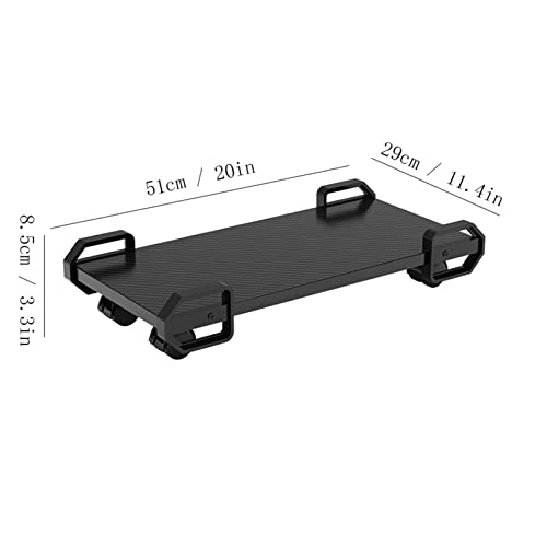 Soporte para CPU con ruedas para torre móvil de PC, soporte resistente para chasis de computadora bajo el escritorio para oficina y hogar miniatura 2